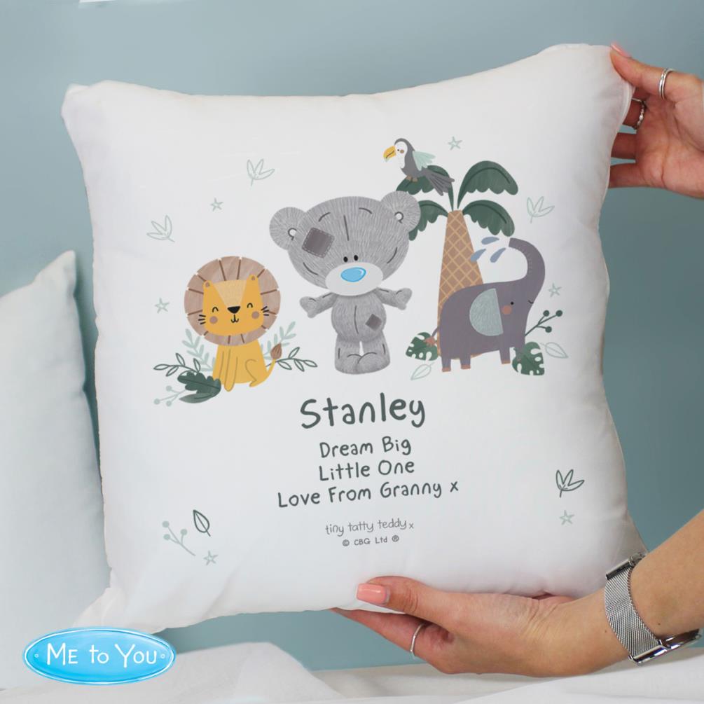 Personalised Tiny Tatty Teddy Jungle Animals Cushion Extra Image 3